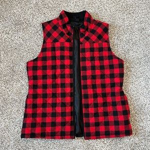 Buffalo plaid vest